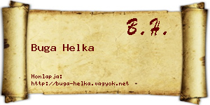 Buga Helka névjegykártya